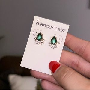 NWT Emerald Francesca’s Earrings